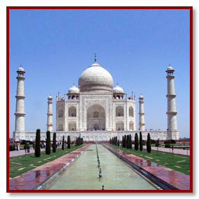 monument of love the Taj Mahal in Agra - also known as one of the wonder of world